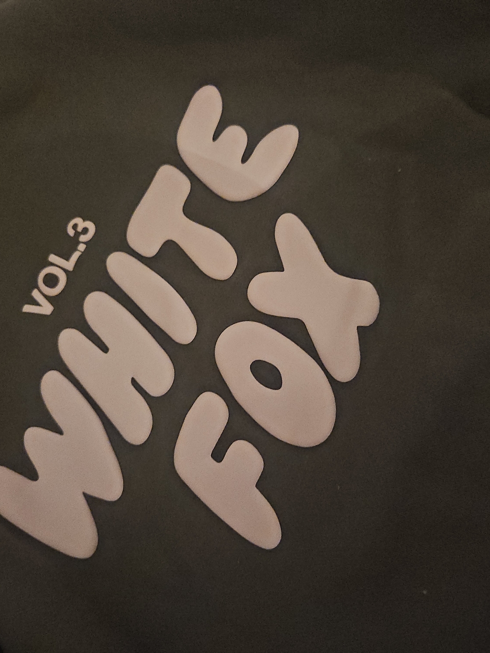 White Fox 'White Fox Vol.3' Graphic Tee - Black with White Print